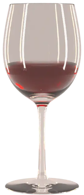 Een glas rode wijn